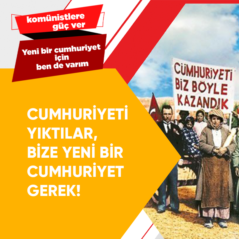 CUMHURİYETİ YIKTILAR,BİZE YENİ BİR CUMHURİYET GEREK!
